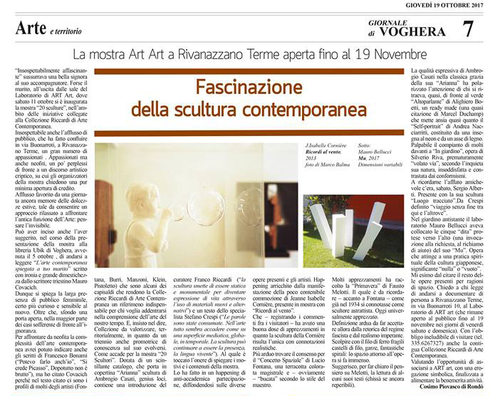 Articolo Giornale di Voghera